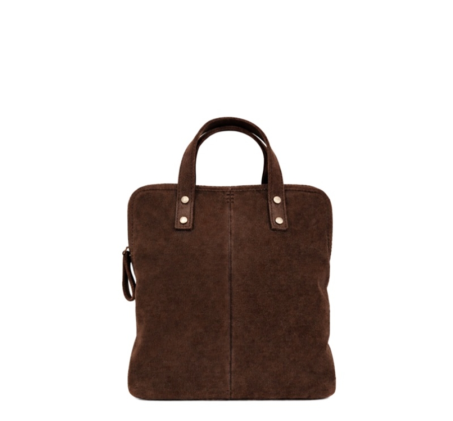 LITTLE BACKPACK SUEDE BROWN